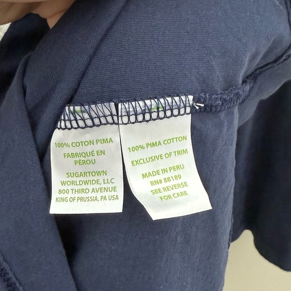 Lilly Pulitzer Navy Blue Embroidered Marina Shift Dress - Picture 9 of 10